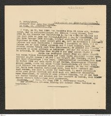Nachlass Franz Steindachner, Auskunft über John Mac Links (22.06.1906), Inv.Nr. 321.01, Seite 1